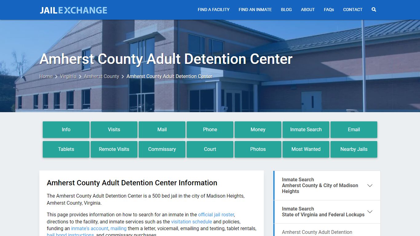 Amherst County Adult Detention Center - Jail Exchange